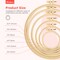 6 Pieces Embroidery Hoop 3.6 to 10.7 inches Plastic Cross Stitch Hoop with 16PCS Needles, Small Embroidery Hoops for Embroidery, Cross Stitch, Craft Sewing, and Decoration Ornaments